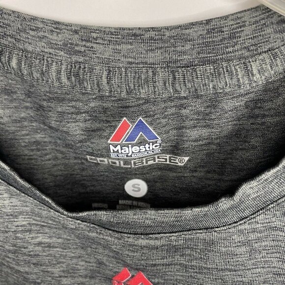 Atlanta Hawks Gray Jersey Knit T-Shirt Mens Small Logo - Picture 3 of 4